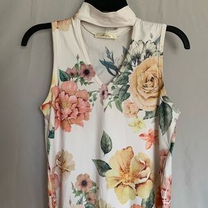 floral halter top shirt